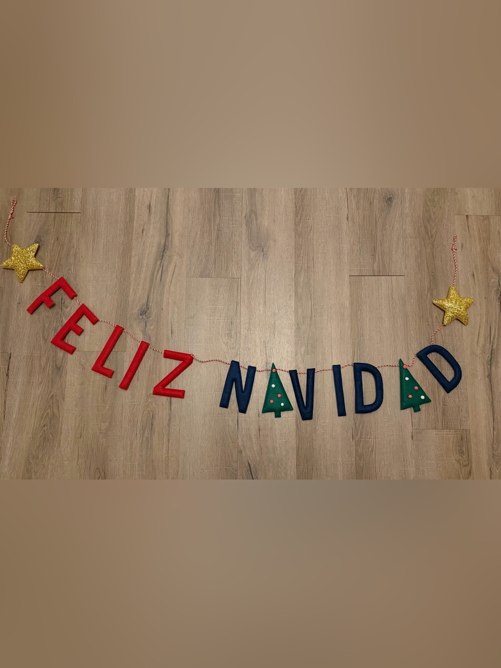 Felt Felix Navidad Christmas Holiday Banner